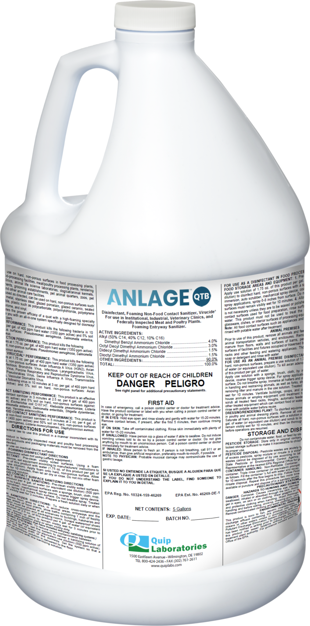 Anlage QTB ReadytoUse Disinfectant Spray Quip Labs