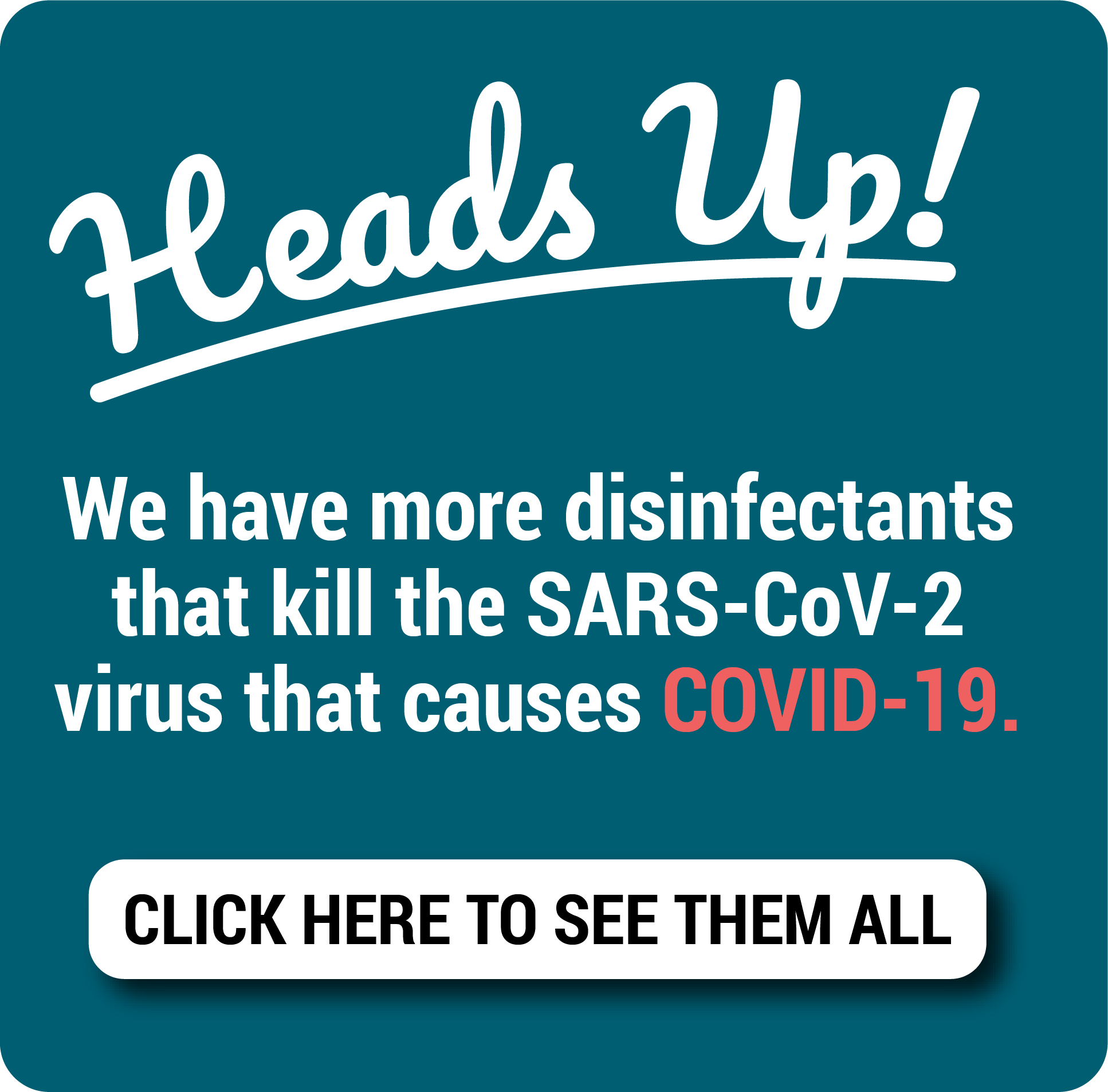 COVID-19 Disinfectants