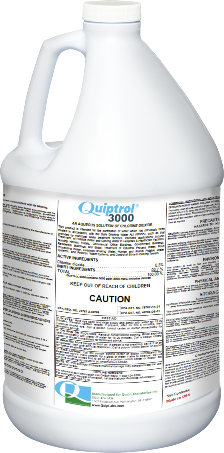 Quiptrol® 3000 — EPA-Registered Aqueous Chlorine Dioxide