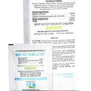 MB-10 Disinfectant Tablets (6.0 gram)